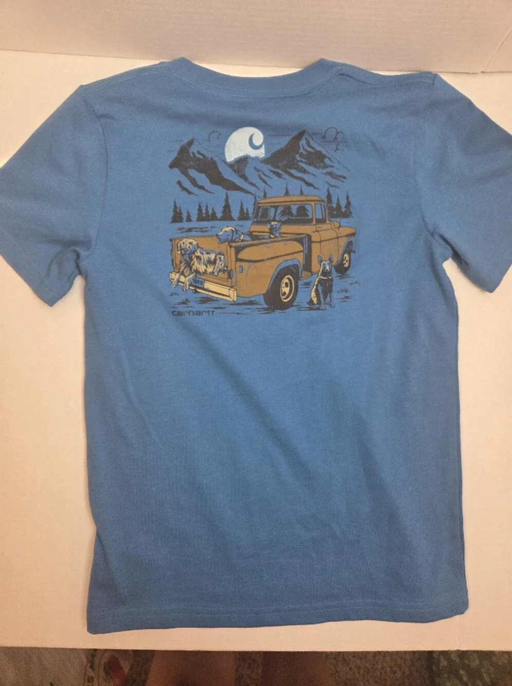 Carhartt Blue Graphic Short Sleeve Tee for Kids - Picture 3 of 6
